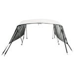 Bimini di Prua Pareti Laterali Rete 4 Archi 243x(185-198)x137cm
