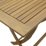 Set da Pranzo per Giardino 5 pz in Legno Massello di Acacia