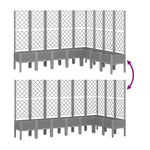 Fioriera Giardino con Traliccio Grigio Chiaro 200x160x142 cm PP