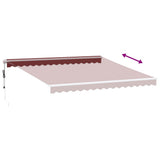 Tenda da Sole Retrattile Automatica Bordò 400x350 cm