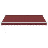 Tenda da Sole Retrattile Manuale Bordò 350x250 cm