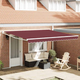 Tenda da Sole Retrattile Manuale Bordò 400x300 cm