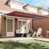 Tenda da Sole Retrattile Manuale Bordò 400x300 cm