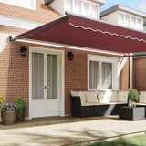 Tenda da Sole Retrattile Manuale Bordò 500x300 cm