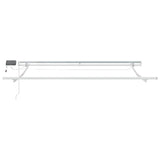Tenda Retrattile Manuale con LED 300x250cm Marrone