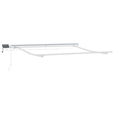 Tenda Retrattile Manuale con LED 300x250cm Marrone