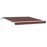 Tenda da Sole Retrattile Automatica Marrone 300x250 cm
