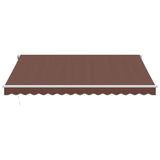 Tenda da Sole Retrattile Manuale Marrone 400x350 cm