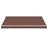 Tenda da Sole Retrattile Automatica Marrone 400x350 cm