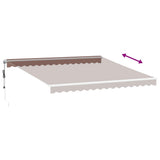 Tenda da Sole Retrattile Automatica Marrone 400x350 cm