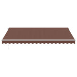 Tenda da Sole Retrattile Manuale Marrone 450x350 cm