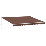Tenda da Sole Retrattile Automatica Marrone 450x350 cm