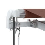 Tenda da Sole Retrattile Automatica Marrone 450x350 cm