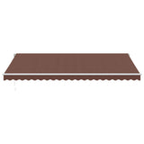 Tenda da Sole Retrattile Manuale Marrone 500x350 cm