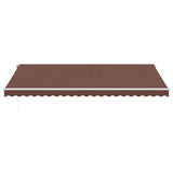 Tenda da Sole Retrattile Automatica Marrone 500x350 cm
