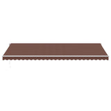 Tenda da Sole Retrattile Manuale Marrone 600x350 cm