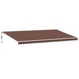 Tenda da Sole Retrattile Automatica Marrone 600x350 cm