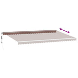 Tenda da Sole Retrattile Automatica Marrone 600x350 cm