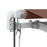 Tenda da Sole Retrattile Automatica Marrone 600x350 cm
