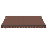Tenda da Sole Retrattile Manuale Marrone 400x350 cm