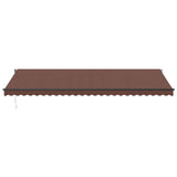 Tenda da Sole Retrattile Automatica Marrone 600x350 cm