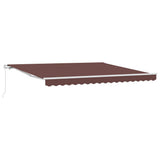 Tenda Sole Retrattile Manuale 400x300 cm Marrone