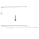 Tenda Sole Retrattile Manuale 400x300 cm Marrone