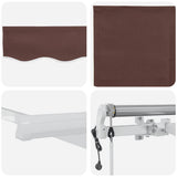 Tenda da Sole Retrattile Automatica 400x300 cm Marrone
