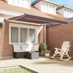 Tenda Sole Retrattile Manuale 300x250 cm Marrone