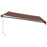 Tenda Sole Retrattile Manuale 400x300 cm Marrone