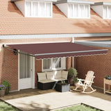 Tenda Sole Retrattile Manuale 450x300 cm Marrone