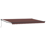 Tenda Sole Retrattile Manuale 500x300 cm Marrone