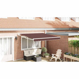 Tenda da Sole Retrattile Automatica Marrone 300x250 cm