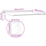 Tenda da Sole Retrattile Automatica 400x300 cm Marrone