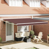 Tenda da Sole Retrattile Automatica 400x300 cm Marrone