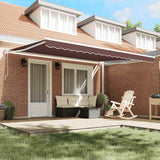 Tenda da Sole Retrattile Automatica Marrone 450x300 cm