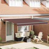 Tenda da Sole Retrattile Automatica 400x300 cm Marrone