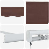 Tenda Sole Retrattile Manuale 300x250 cm Marrone