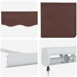 Tenda Sole Retrattile Manuale 400x300 cm Marrone