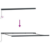 Tenda Sole Retrattile Manuale 400x300 cm Marrone