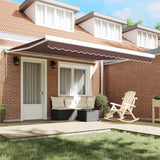 Tenda da Sole Retrattile Automatica 400x300 cm Marrone