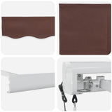 Tenda da Sole Retrattile Automatica 400x300 cm Marrone