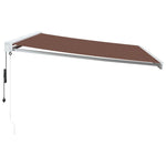 Tenda da Sole Retrattile Automatica Marrone 500x300 cm