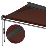 Tenda da Sole Retrattile Automatica Marrone 300x250 cm