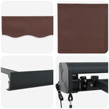 Tenda da Sole Retrattile Automatica 400x300 cm Marrone