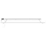 Tenda Retrattile Manuale con LED Antracite/ Bianco 500x300 cm