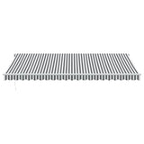 Tenda Sole Retrattile Automatica 500x350 cm Antracite e Bianco