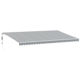 Tenda Sole Retrattile Automatica 600x350 cm Antracite e Bianco