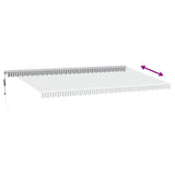 Tenda Sole Retrattile Automatica 600x350 cm Antracite e Bianco