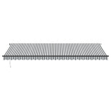 Tenda Sole Retrattile Manuale LED Antracite e Bianco 600x350 cm